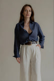 Chemise CONSTANCE femme – coupe droite et manches longues