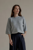 Pull MONROE gris taille unique – vue portée de face